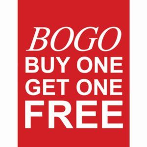 BUY ONE ITEM LISTED BOGO - GET THE SECOND FREE